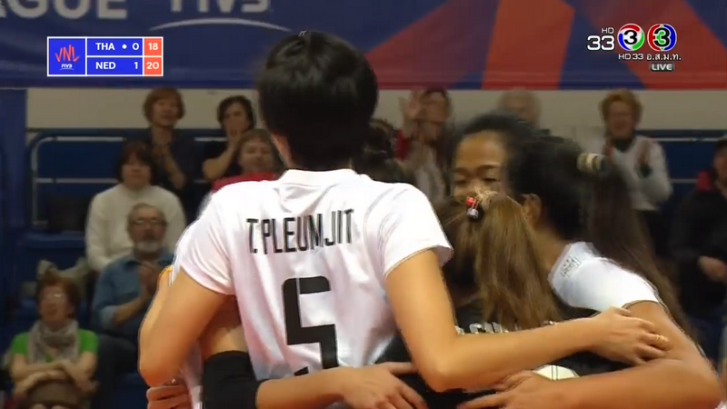 วอลเลย์บอลสาวไทยประเดิมพ่ายเนเธอร์แลนด์ 0-3 ศึกเนชันส์ ลีก