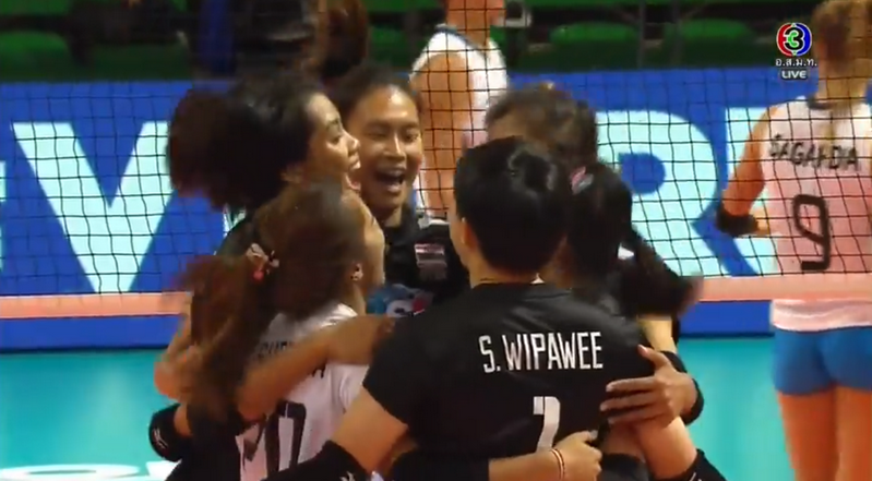 วอลเลย์บอลสาวไทยชนะอาเจนตินา 3-0 ศึกเนชันส์ ลีก