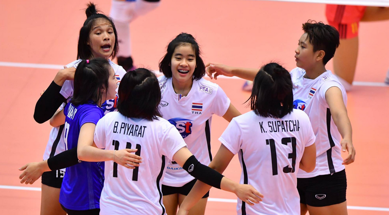 นักตบสาวไทยเฉือนจีน 3-2 เซต ศึก U19 ชิงแชมป์เอเชีย