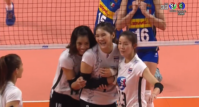 วอลเลย์บอลสาวไทยแพ้อิตาลี 0-3  เซต ศึกเนชันส์ ลีก