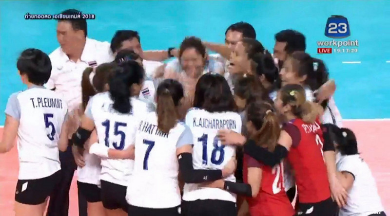 นักตบสาวไทยชนะเกาหลีใต้ 3-1 เซต เข้าชิงฯ เอเชียนเกมส์ครั้งแรกในประวัติศาสตร์