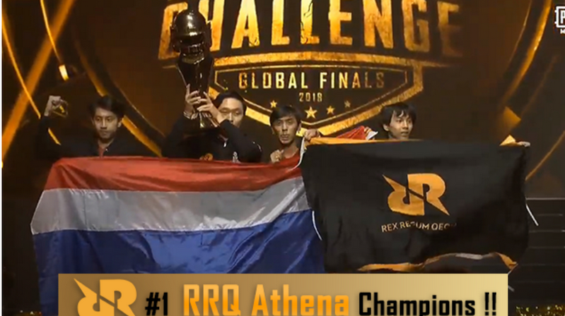 E-Sport ไทยกระหึ่ม ทีม RRQ Athena คว้าแชมป์โลกเกม PUBG