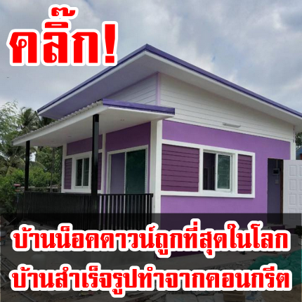 บ้านน็อคดาวน์ถูกที่สุดในโลก